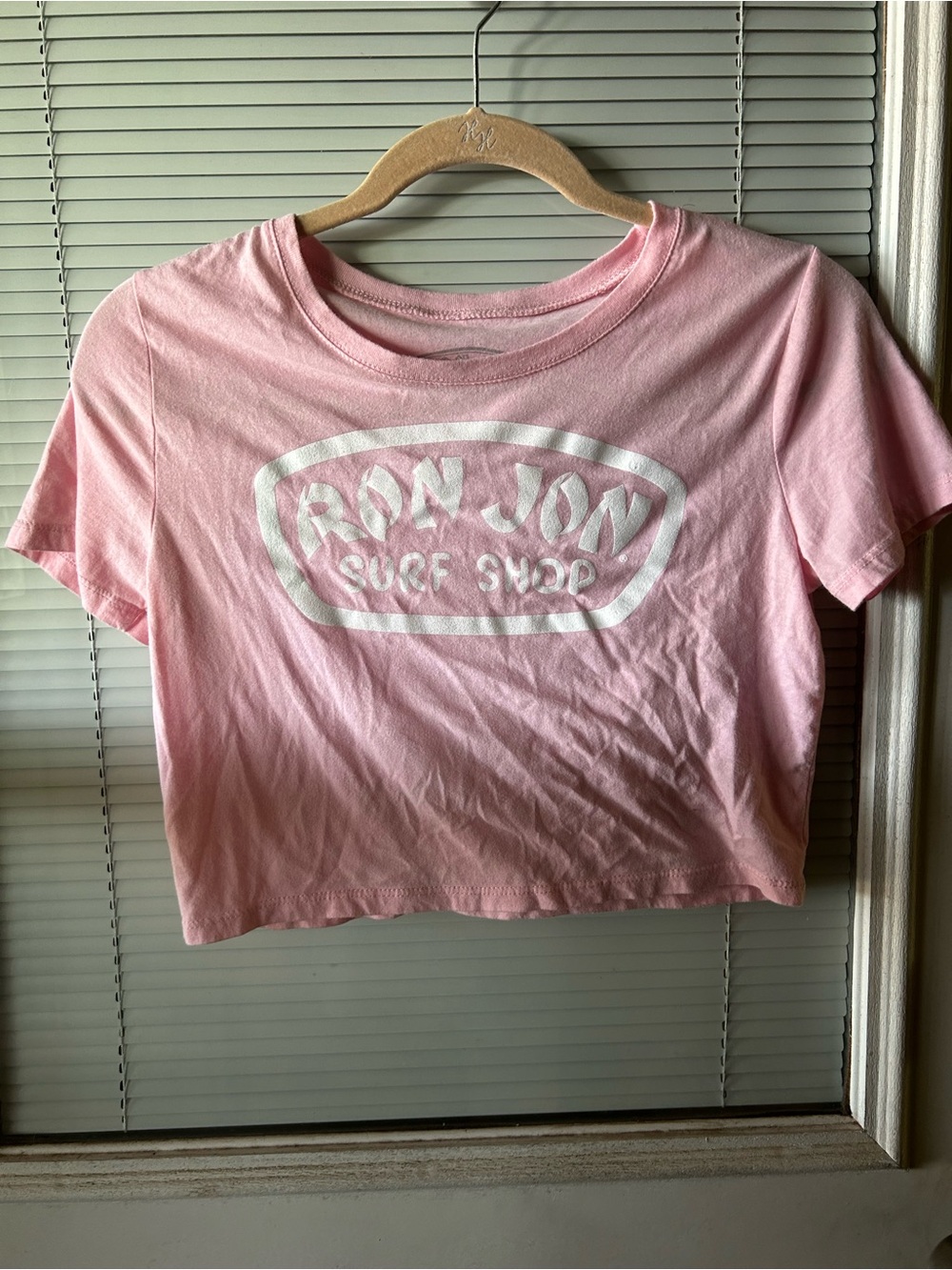 Ron Jon Pink Logo Cropped Tee